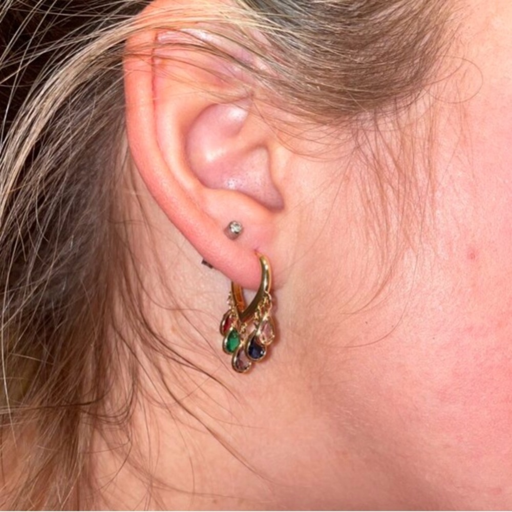 Beautiful Cubic Zirconia Water Drop Earrings